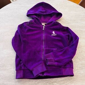 Juicy Couture Kids Girl Purple Hoodie Scottie Y2K 6